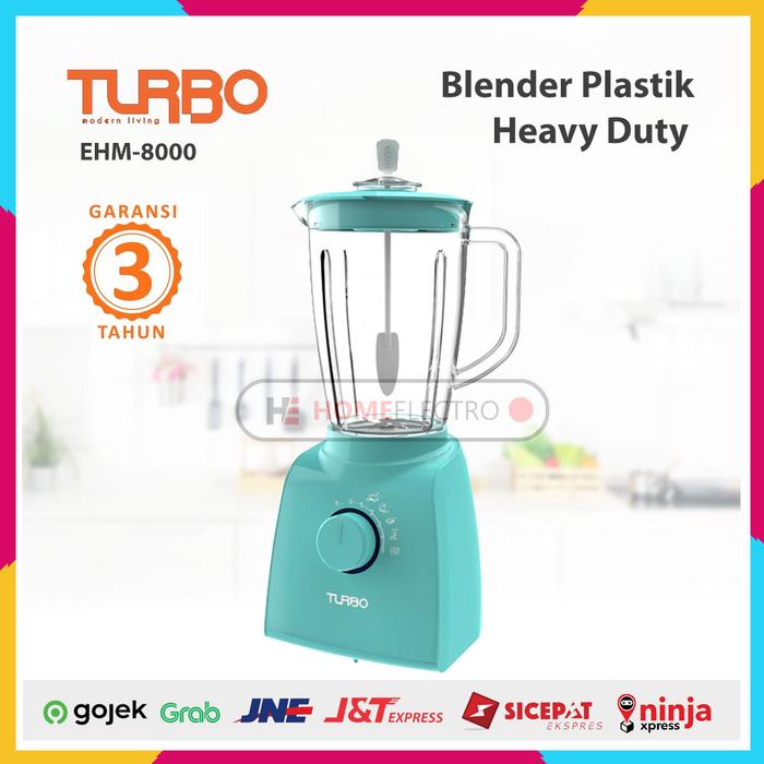 Gambar TURBO Blender Plastik Heavy Duty EHM8000 EHM 8000 - Merah dari Home Electro undefined Tokopedia