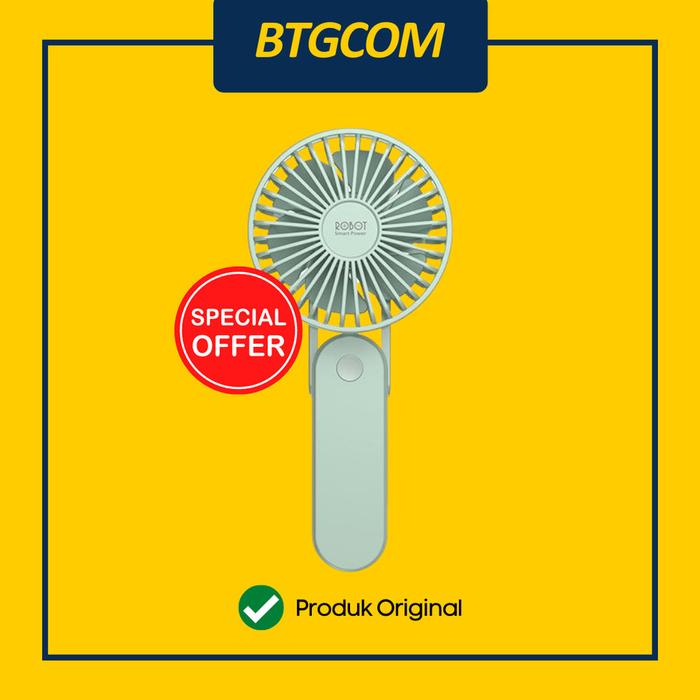 Gambar ROBOT RT-BF11 KIPAS ANGIN PORTABLE MINI FAN & POWERBANK 2000MAH - Hijau dari btgcom undefined Tokopedia