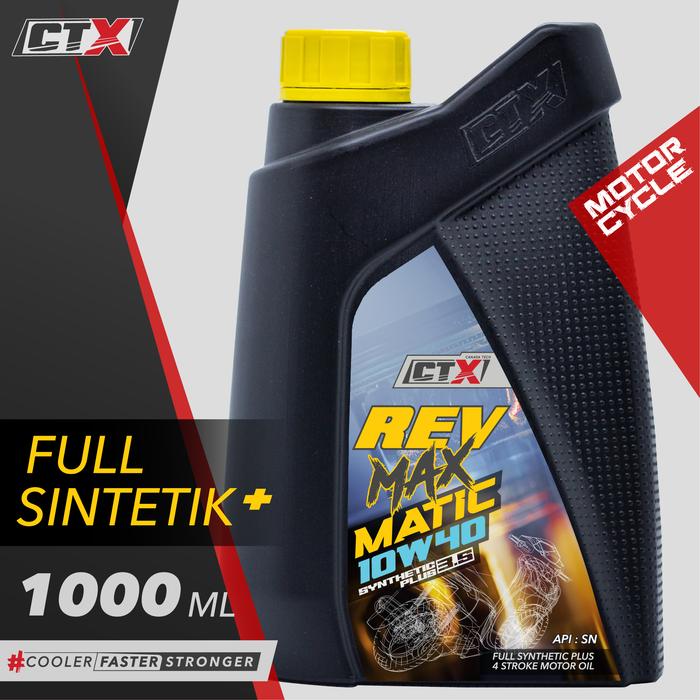 Gambar CTX Rev Max Matic 10w40 - oli full sintetik motor Matic - 1000ml dari CTX Indonesia undefined Tokopedia