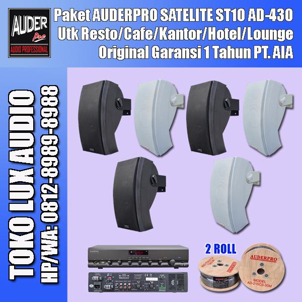 Gambar Jual paket soudn system satelit auderpro ST10 untuk restoran dan cafe dari Toko Lux Audio undefined Tokopedia