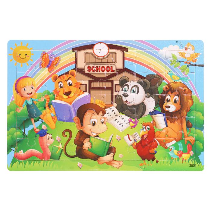 Gambar 30 Pcs Jigsaw Puzzle | Puzzel Kayu 30pcs Keping Hewan Mainan Anak Lucu - Book Club dari Chizu Corner undefined Tokopedia