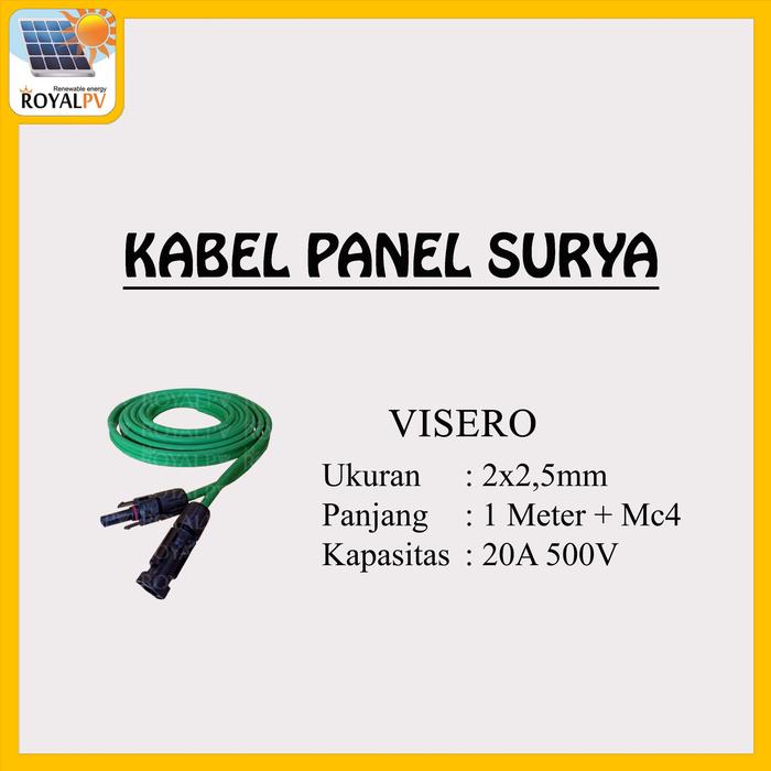 Gambar Kabel panel surya solar cell solar panel 2x2,5mm 2x2.5mm + connector - 1 Meter + Mc4 dari rpvsurya undefined Tokopedia