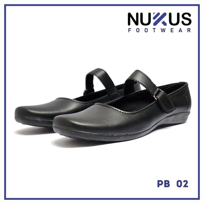 Gambar Nukus Sepatu Paskibra Flat Pantofel Wanita Hitam - PB 02 - Hitam, 37 dari NukusFootwear undefined Tokopedia