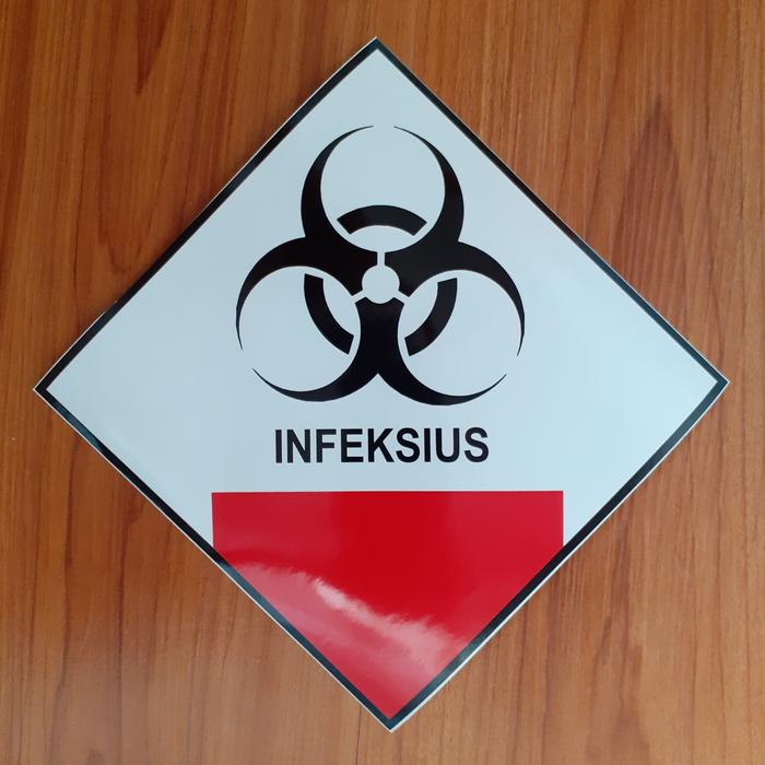 Gambar STIKER RAMBU LIMBAH B3/SIGN BAHAYA LIMBAH B3/15 CM X 15 CM - INSPEKSIUS dari CINTA LINGKUNGAN undefined Tokopedia