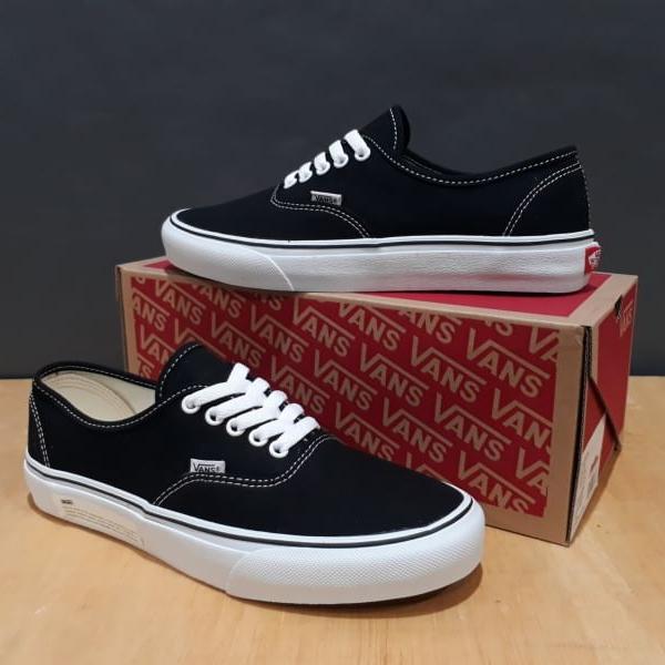 Gambar sepatu vans authentic hitam putih pria grade original - Hitam, 38 dari FUNNYSHOES undefined Tokopedia