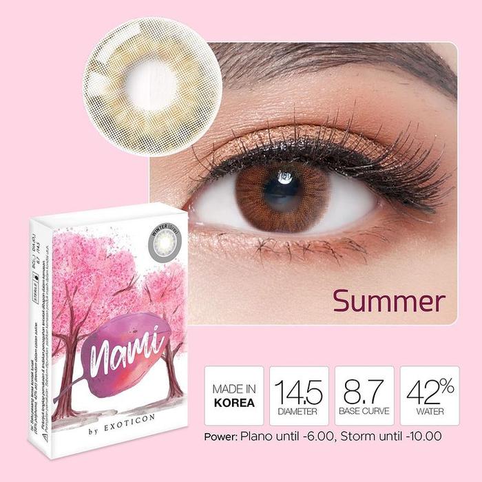 Gambar Softlens NAMI BY EXOTICON Summer Brown (-0.50 S/D -6.00) Cantik Murah - Summer(Brown), Minus dinote y dari Andifa Shop undefined Tokopedia