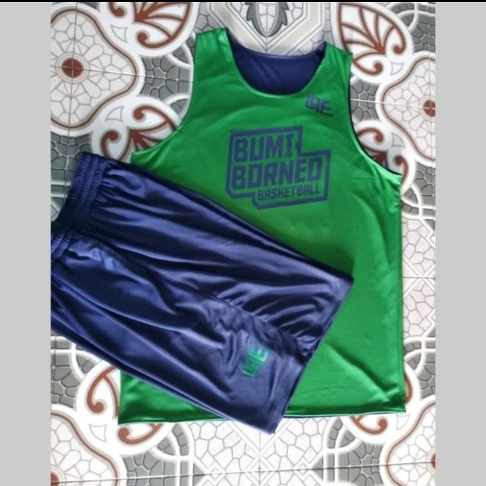 Gambar JERSEY BASKET AND1 INDONESIA / SATRIA MUDA PERTAMINA / BBB BUMI BORNEO - dongker-hijau, XS dari HYT sport Store ID undefined Tokopedia