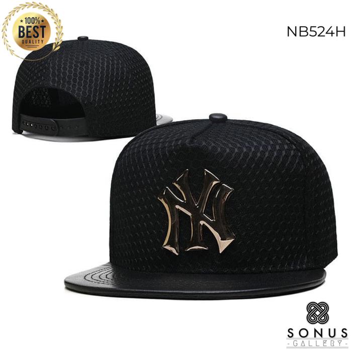 Gambar TOPI SNAPBACK NY GOLD EMBOSS SPORT IMPORT | HIGH QUALITY MLB - Hitam dari gemoja undefined 4 Tokopedia