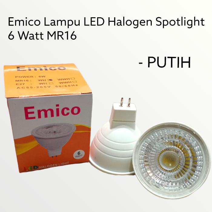 Gambar LAMPU MR16 MR 16 3W / 5W / 7W INLITE INMR1603 PUTIH / KUNING - 6W-PUTIH EMICO dari Cahaya Star Listrik undefined Tokopedia