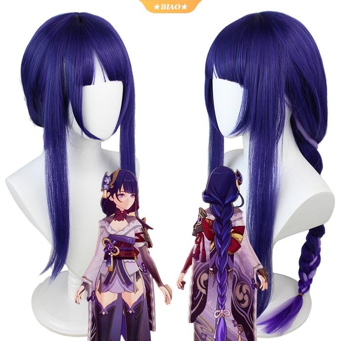 Gambar Cosplay kostum dan Wig rambut palsu genshin impact Raiden Shogun - wig dari Pippybabywear undefined Tokopedia