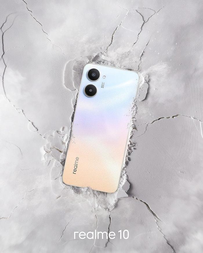 Gambar Realme 10 8/128GB 4/128GB Garansi Resmi Relme indonesia - Clash White, 8/128GB dari khoe cell undefined Tokopedia