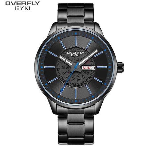 Promo Eyki Jam Tangan Pria Kasual Ori E3191L-XZ1HHH Steel Hitam