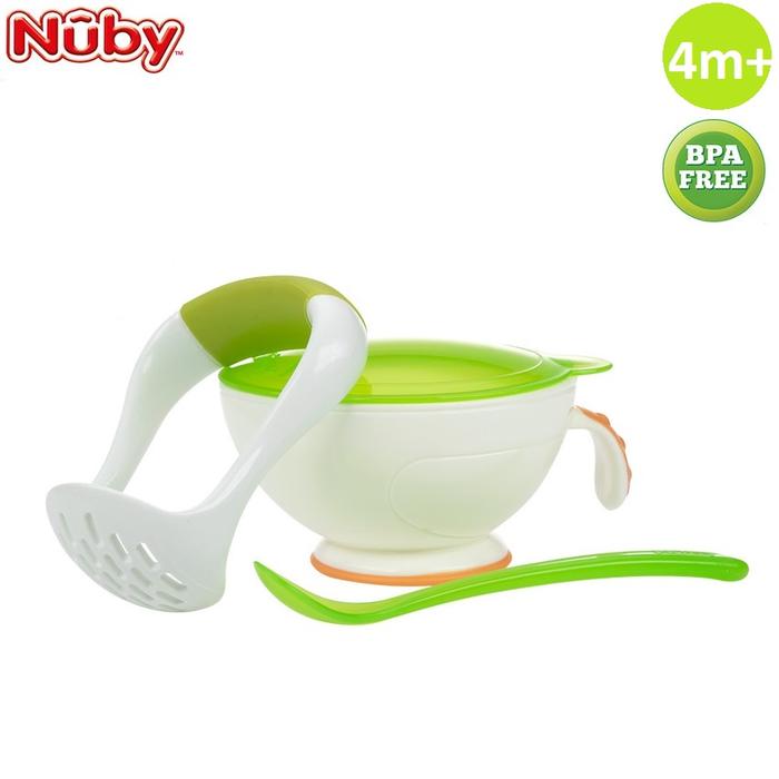 Gambar NUBY KIDS GARDEN FRESH MASH N FEED - WHITE GREEN dari mybabycaresmg_NEW undefined Tokopedia