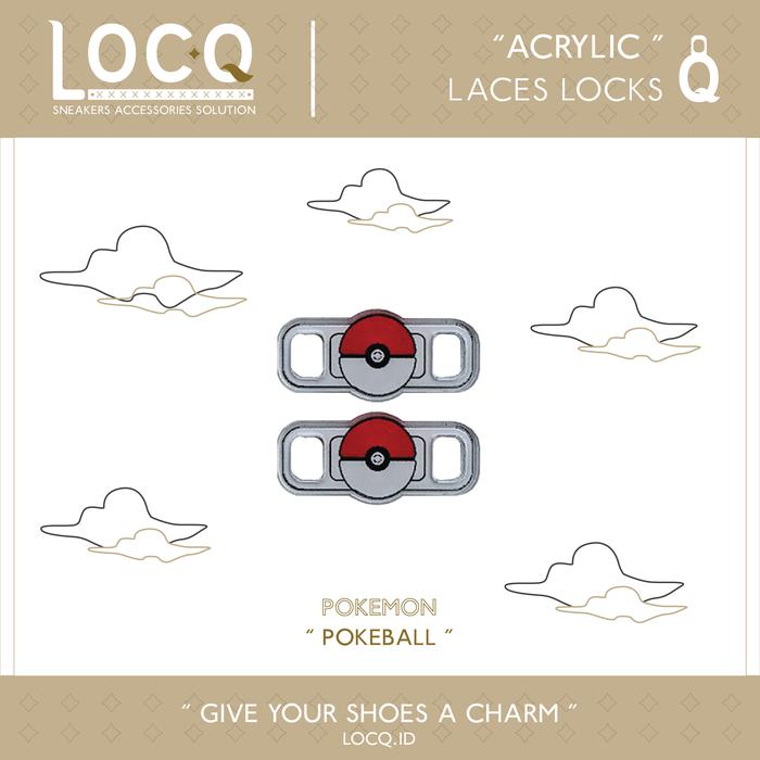 Gambar Aksesoris Tali Sepatu Acry Pokemon Pikachu Charmender dll | Lace locks - Pokeball dari locq.id undefined Tokopedia