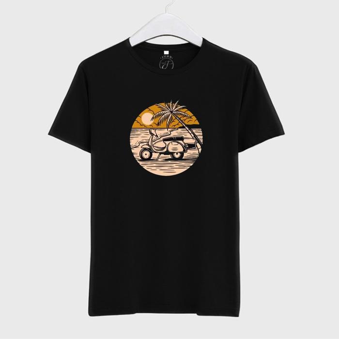 Gambar Kaos Pria Japan Tokyo Premium Distro - VESPA PANTAI, XL dari LarisJaketOriginal undefined Tokopedia