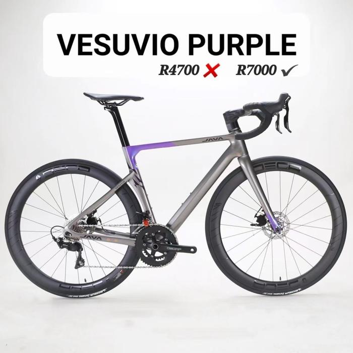 Gambar Road Bike - Sepeda Balap Java Vesuvio 2023 UCI Approved 700C - Purple, 540 dari Goods_Apparel undefined Tokopedia
