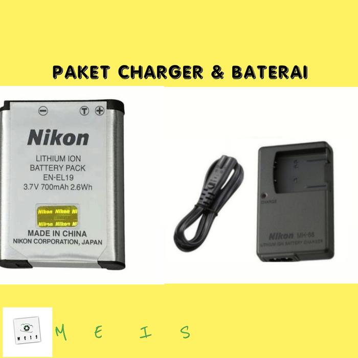 Batteria EN-EL19 + Caricabatteria Per Nikon Coolpix S100, S2600, S2700, S3300, S3400, S6500 E Altri - Foto 12
