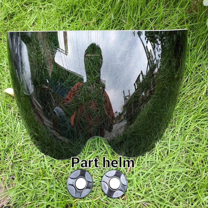 Gambar kaca helm honda scoopy custom+ring baut - hitam+ring baut dari Part helm undefined Tokopedia
