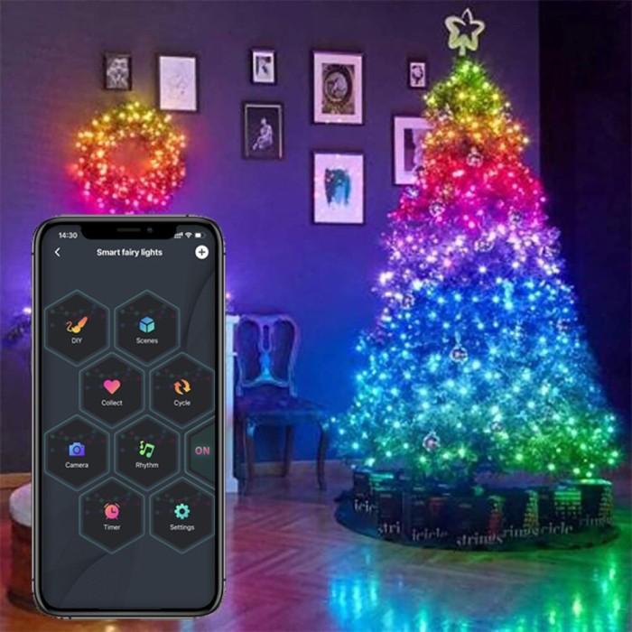 Gambar Smart Fairy Light Lampu Natal RGB Pintar 10m 100 lampu dari Mainar Store Ok undefined Tokopedia
