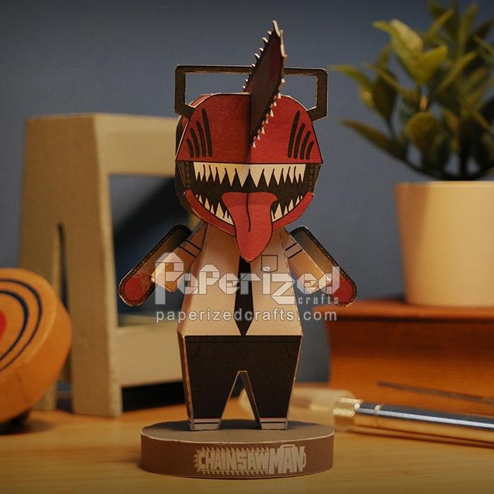 Gambar Denji Chainsaw Man Papercraft by Paperized Anime action figure Chibi - Denji dari De3store_NEW undefined Tokopedia