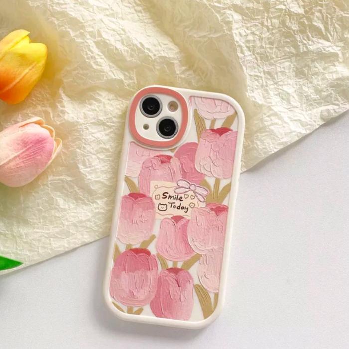 Gambar CASE OPPO A53 2020 A54 A57 A74 A95 4G CASING HP MOTIF BUNGA TULIP - Tulip Pink, OPPO A53 2020 dari Aksesories Mantap undefined Tokopedia