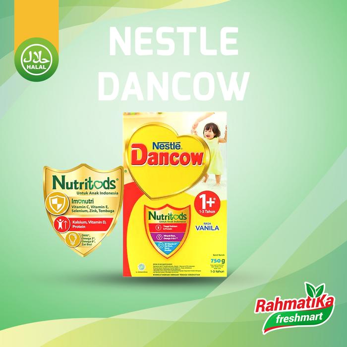 Gambar Dancow 1+ Vanila Nutritods / Susu Dancow 1+ Rasa Vanila 750 gr dari Rahmatika Freshmart undefined Tokopedia