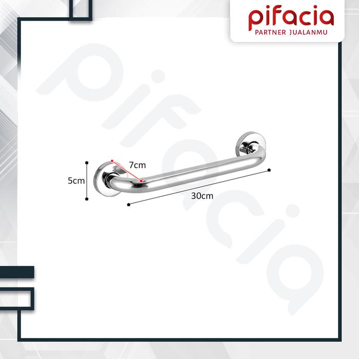 Gambar Pegangan Gantungan Kamar Mandi Pintu Tangga Handle Stainless Steel - 30 cm, Packing Standar dari Pifacia undefined Tokopedia
