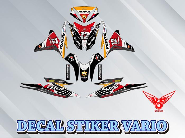 Gambar DECAL STIKER / STICKER VARIO 125 OLD REPSOL pt 1 - 1, GLOSY dari STIKER KHAMDAN undefined Tokopedia