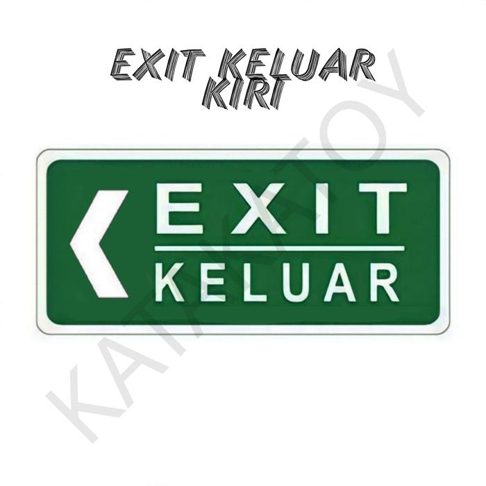 Gambar RAMBU ACRYLIC Jalur Evakuasi / Jalur Exit / Papan Apar Sign Evakuasi - DATAR KANAN dari KATAKATOY undefined 5 Tokopedia