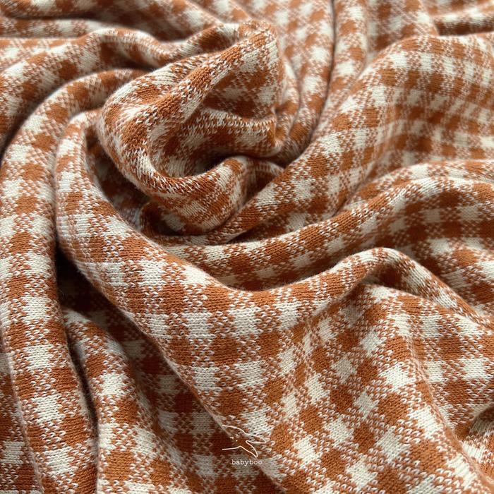Gambar Babyboo Gingham Knit Baby Blanket - Brick- Beige dari Babyboo.idn undefined Tokopedia