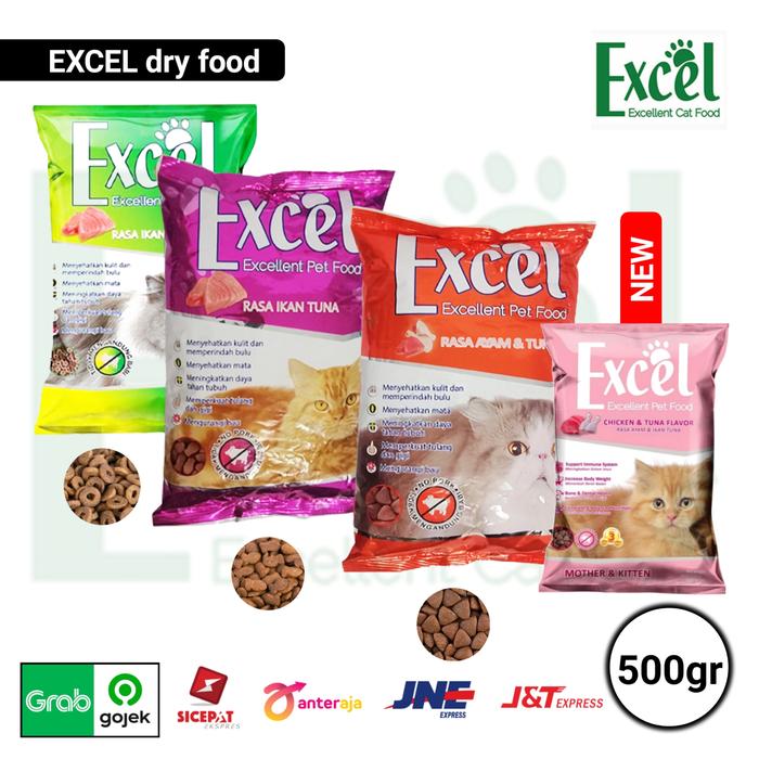 Gambar excel cat food 500gram - kibble ikan dari Felix Pet Store undefined Tokopedia