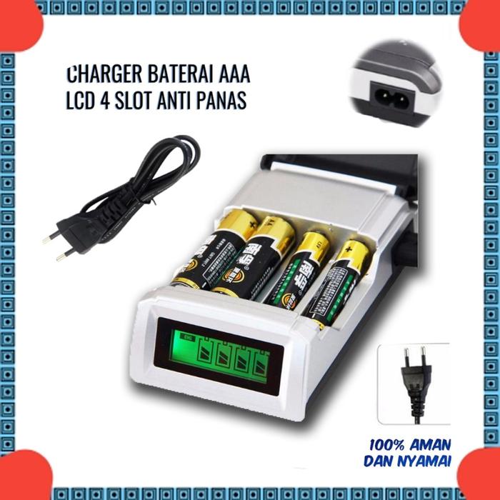 Gambar Charger Baterai 4 Slot Fast Charging for Baterai AA AAA NiMh NiCd - Charger AAA dari exxo official store undefined Tokopedia