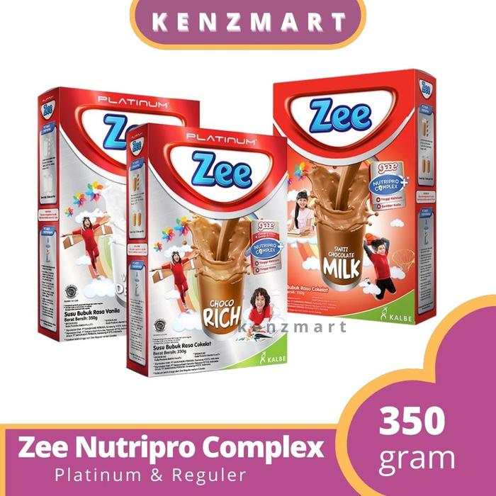Gambar ZEE - SUSU PENINGGI BADAN ANAK NUTRIPRO COMPLEX TINGGI KALSIUM - Coklat 350gr, REGULER dari KENZMART STORE undefined Tokopedia