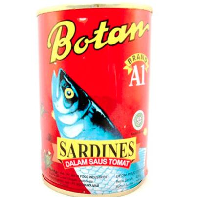 Gambar Botan Mackerel Sarden Premium Saus Tomat 425 Gram - Sarden 155g dari Warung Ikan Asin Ms Rido undefined Tokopedia