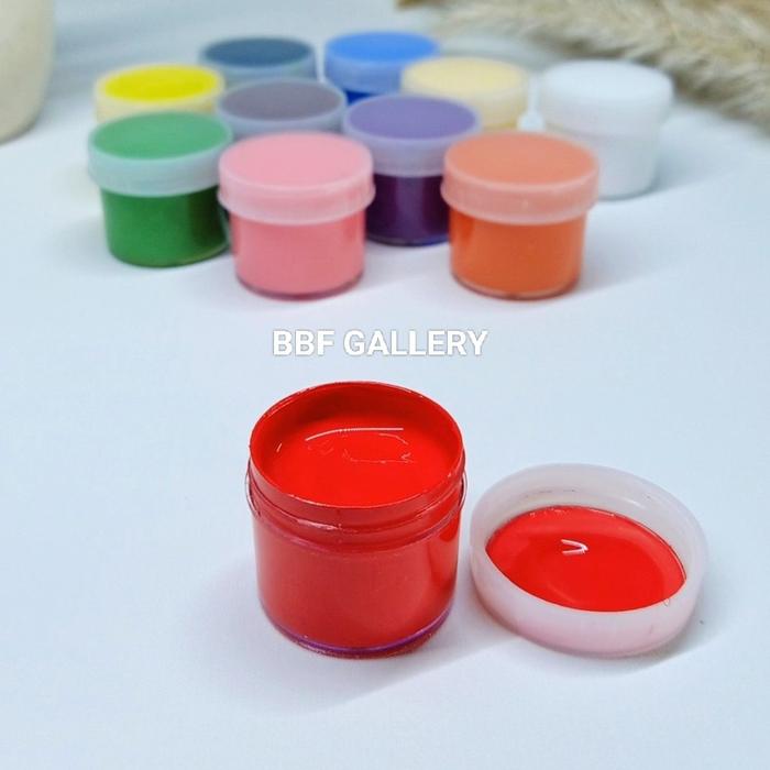 Gambar cat akrilik cat air lukis serbaguna water base peralatan melukis - Merah dari AyahFebry undefined Tokopedia