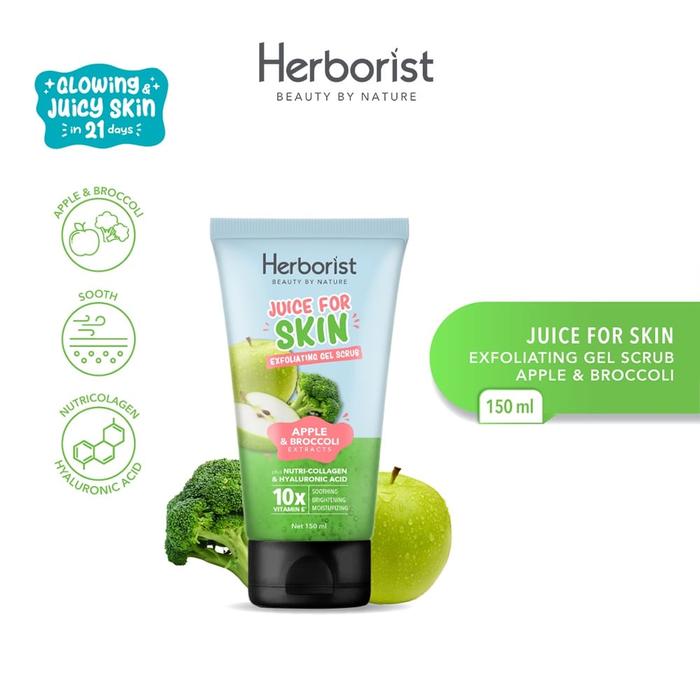 Gambar Herborist Juice For Skin Exfoliating Gel Scrub - EXFO APPLE BROC dari Debelleza Shop undefined Tokopedia