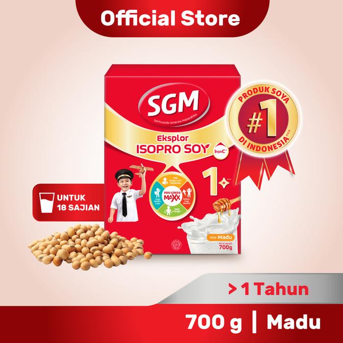 Gambar SGM Eksplor Soya 1+ Pro-GressMaxx Susu Formula [700 g] - MADU dari WindyStory undefined Tokopedia