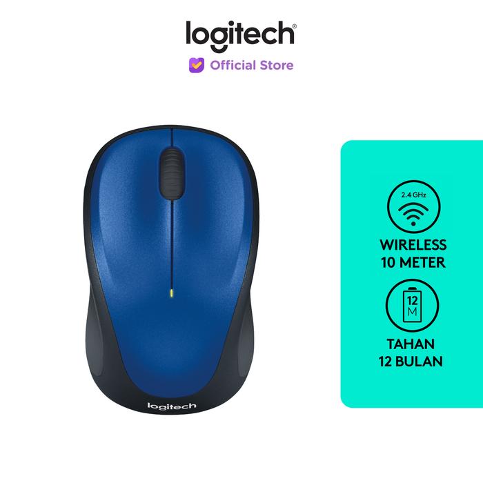 Gambar Logitech M235 Mouse Wireless Grip Karet Nyaman - Biru dari Logitech Official Store undefined Tokopedia