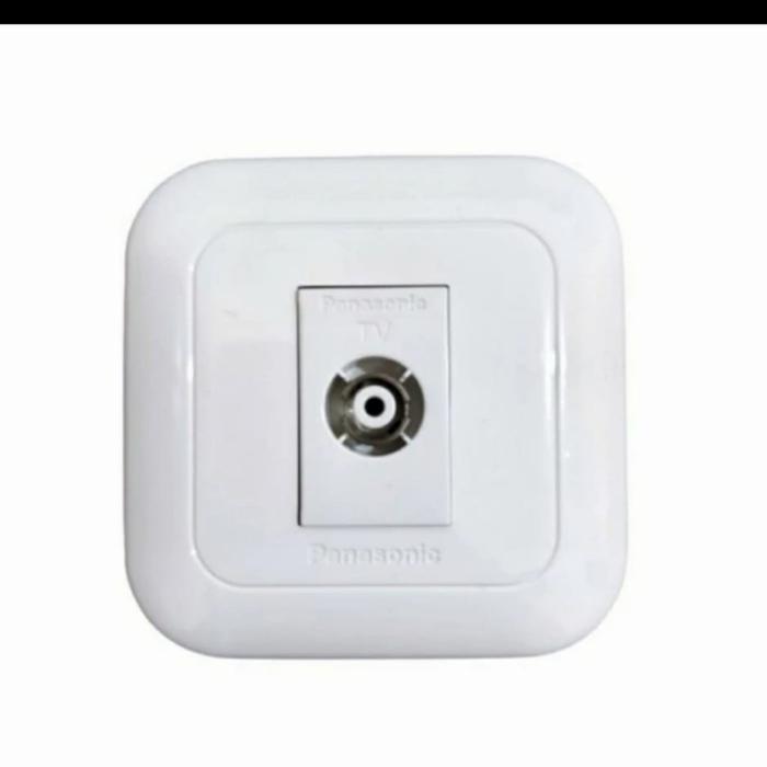 Gambar panasonic soket stop kontak tv black hitam minimalis - WIDE SERIES dari PROLED ELECTRIC undefined Tokopedia