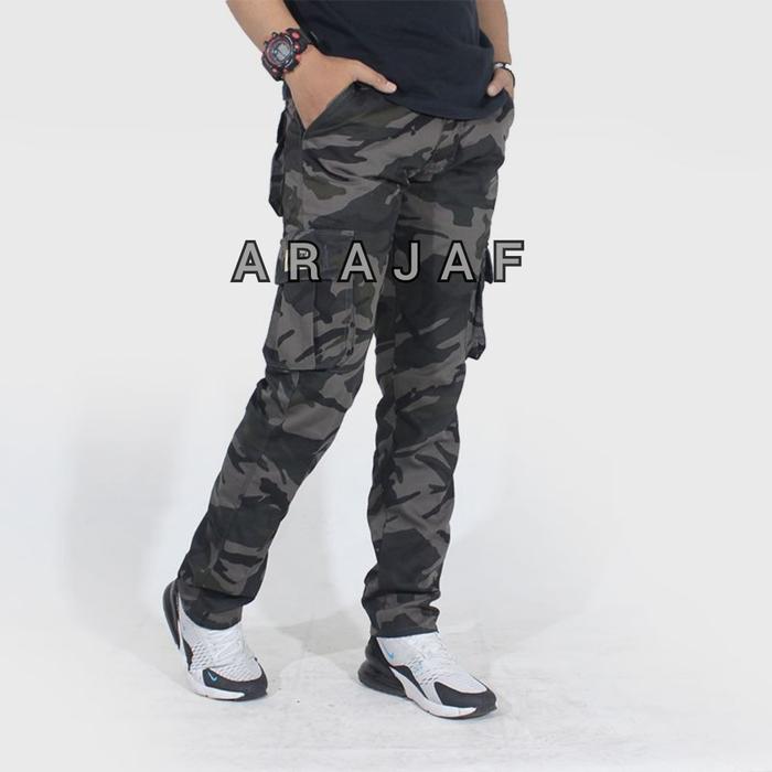 Gambar CELANA CARGO LORENG ORIGINAL - LORENG ABU, M dari JUWITAHOKIGALERI undefined Tokopedia