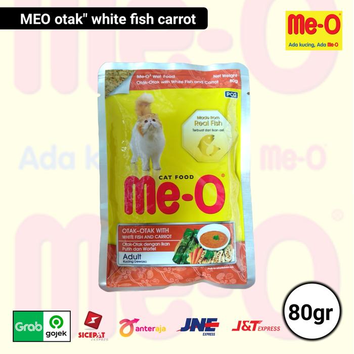 Gambar Meo Makanan kucing Basah Cat Food Pouch Wetfood Me-O Sachet 80 Gram - otak2w.f carrot dari Felix Pet Store undefined Tokopedia