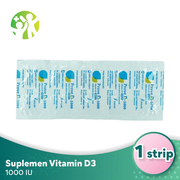 Gambar PROVE D3 Tablet 1 Strip x 10 Tablet - Vitamin D3 1000 IU dari Sahabat Kesehatan undefined Tokopedia