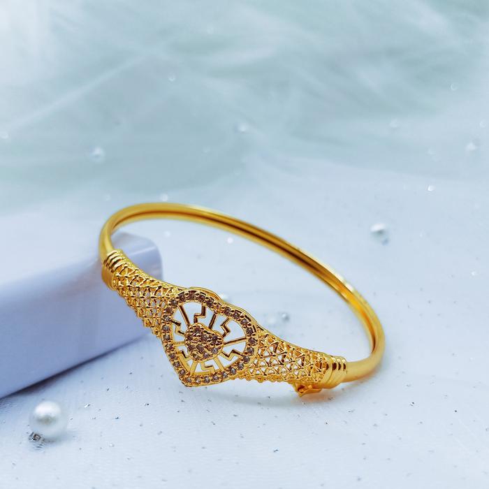 Gambar Model Baru Gelang bangle wanita lapis emas 24k fleksibel jewelry gold - Kode B14 dari susimci undefined Tokopedia