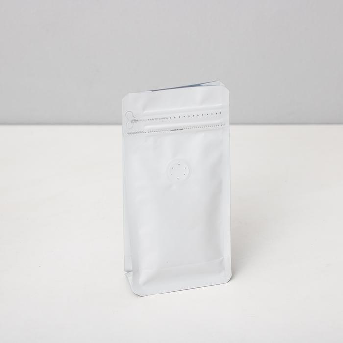 Gambar Packaging Biji Kopi 100gr - Flat Bottom Pouch Coffee Bean Bag Valve - Putih dari Conalli Kota Administrasi Jakarta Barat Tokopedia