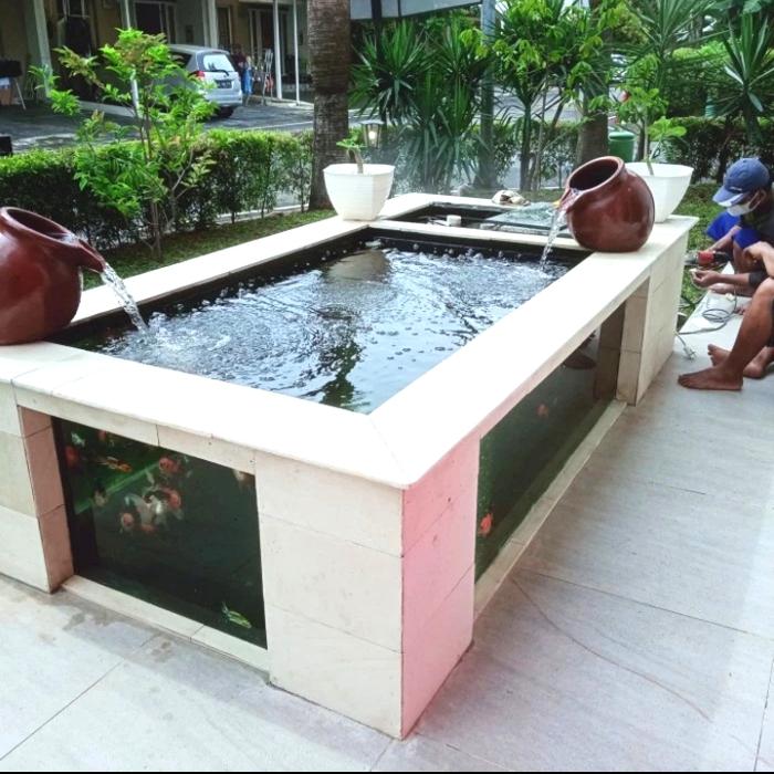 Gambar kolam ikan kaca air terjun gentong dari SANGGAR SENI TAMAN undefined Tokopedia