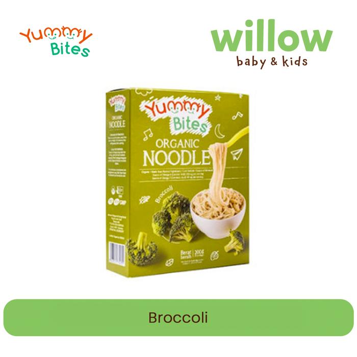 Gambar YUMMY BITES ORGANIC NOODLE 200GR - BROCCOLI dari Willowbabyshop undefined Tokopedia