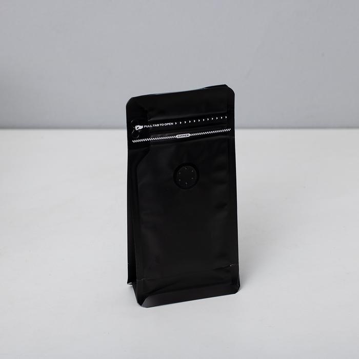 Gambar Packaging Biji Kopi 100gr - Flat Bottom Pouch Coffee Bean Bag Valve - Hitam dari Conalli undefined Tokopedia