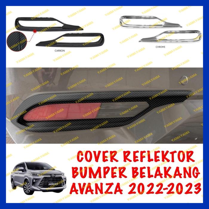 Gambar Reflektor Bumper Belakang Cover Avanza 2021 2022 2023 Chrome Carbon - Carbon dari Yama Variasi undefined Tokopedia