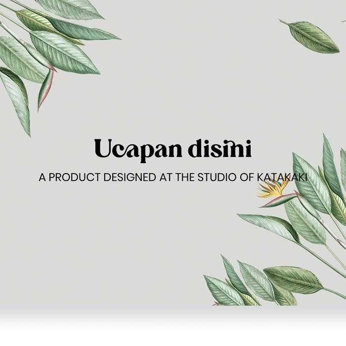 Gambar kartu ucapan custom card katakaki - A6 dari katakaki undefined Tokopedia