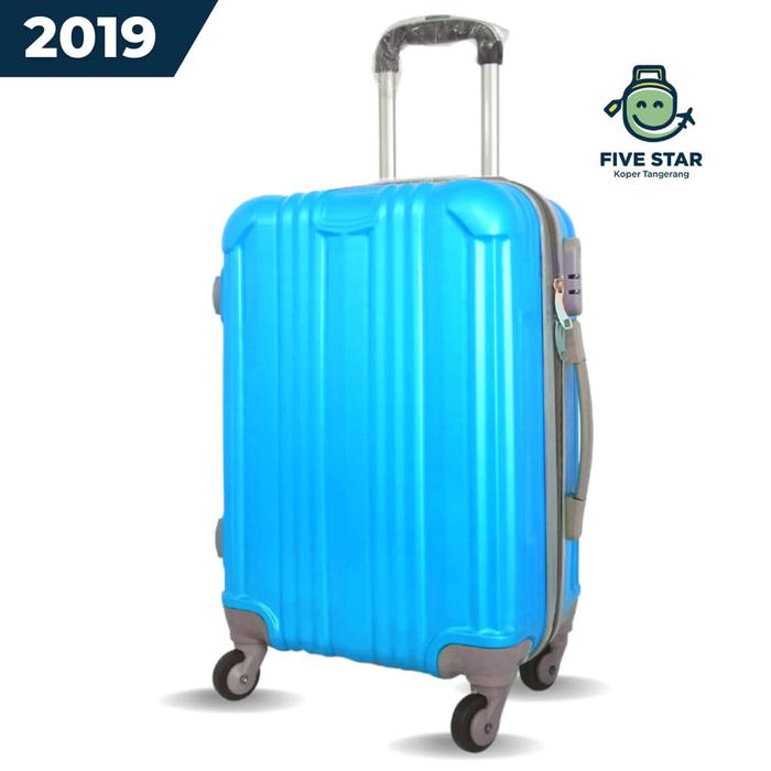 Gambar Koper 20 inch Cabin Silver Robert Ansell Ukuran Fiber Abs Hardcase - Biru Muda dari fivestar.jet undefined Tokopedia